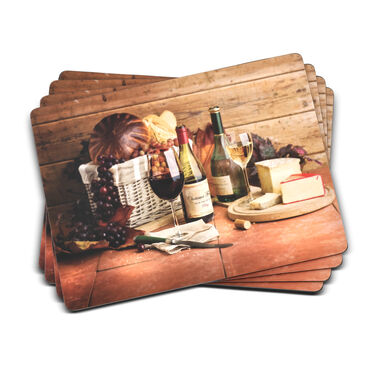 Artisan Wine Placemats Set of 4